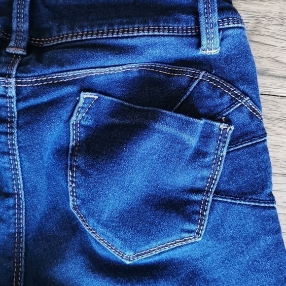 𝅺Bermuda Length Stretch Denim Shorts 0 - Picture 3 of 5